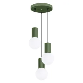 lampa-wiszaca-halo-3p-zielona-oliwka-nowoczesna