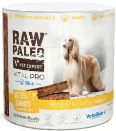 przysmak-dla-psa-vetexpert-rawpaleo-vitalpro-skora-siersc-indyk-m-l-100g