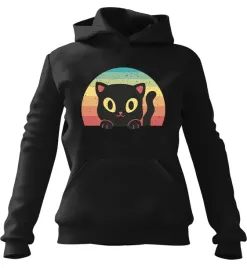 bluza-damska-z-kapturem-slodki-kot-na-teczy-czarna-xs