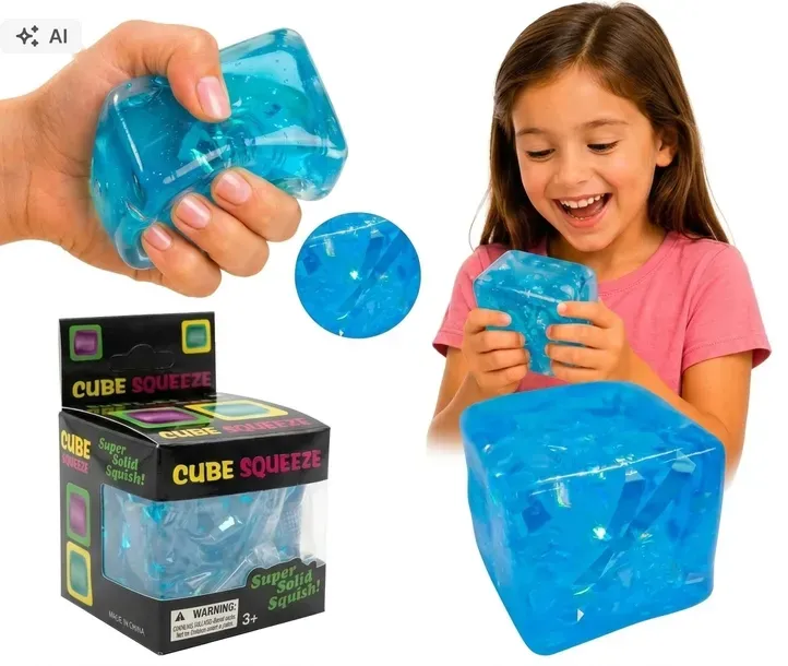 Nice CUBE gniotek antystresowy Squishy sensoryczna Kostka Lodu dla dzieci