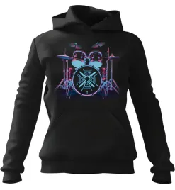 bluza-damska-z-kapturem-neonowa-perkusja-czarna-l