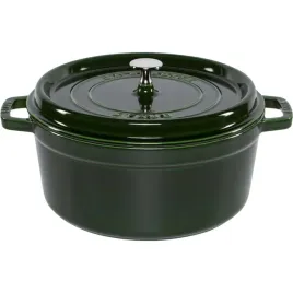 staub-la-cocotte-26cm-okragly-zielony-bazylia-zeliwny