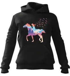bluza-damska-z-kapturem-dziewczyna-na-koniu-gory-czarna-m