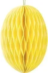 dekoracja-papierowa-honeycomb-jajko-zolte