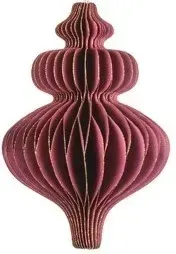 bombka-papierowa-choinke-burgund-honeycomb-sopel