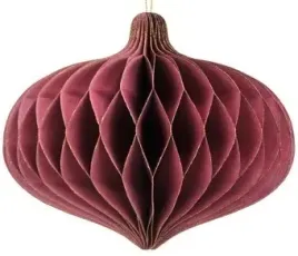 dekoracja-wiszaca-honeycomb-bordowa-bombka-16cm