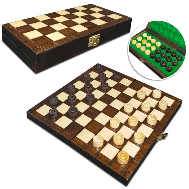WARCABY DREWNIANE KLASYCZNE 64 - POLOWE MAŁE 25 x 25 CM PRODUCENT