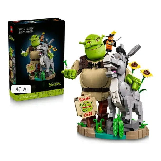 LEGO Shrek Osio Kot W Butach Figurki Shreka Klocki Dla Doros ych lego-shrek-osio-kot-w-butach-figurki-shreka-klocki-dla-doros-ych