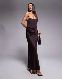 forever-new-brazowa-maxi-sukienka-odkryte-ramiona-gorset-b23-xs