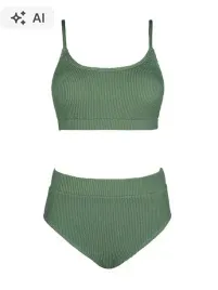 stroj-kapielowy-bikini-wysoki-stan-prazkowany-cupshe-zielony-m