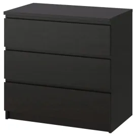 ikea-malm-komoda-z-3-szufladami-czarny-80x78-cm