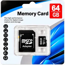 karta-pamieci-micro-sd-64gb-adapter-class-10-v30-pro-60-gb-a1-u3