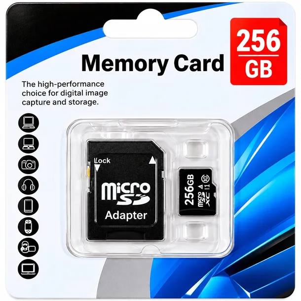 KARTA PAMIĘCI MICRO SD 256GB + ADAPTER CLASS 10