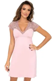 donna-celine-plus-pudrowy-roz-koszulka-nocna-plus-size-l