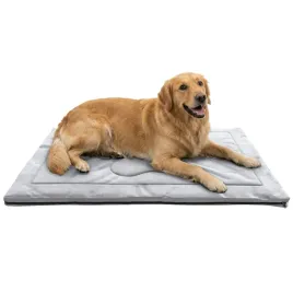 materac-legowisko-dla-psa-98x70cm-duze-poslanie-popielata-poduszka-welur