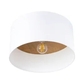 plafon-telesto-bialy-jasny-braz-tkanina-naturalne-drewno-do-korytarza-led