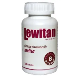 lewitan-melisa-200-tabletek-drozdze-piwowarskie-z-melisa