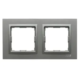 kos-vena2-ramka-podwojna-aluminium-osprzet-do-gniazda-domu-5240-82