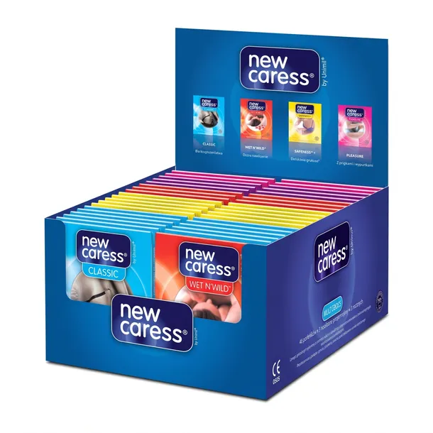 New Caress Multi Gross zestaw prezerwatyw Mix 144szt