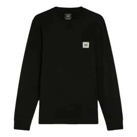 meska-koszulka-z-dlugim-rekawem-lee-ls-woven-label-tee-black-czarna-xl