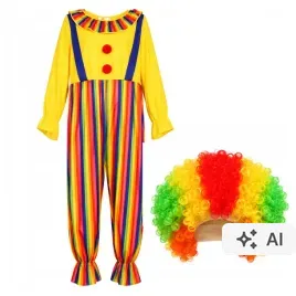 stroj-kaluna-klaun-cyrkowiec-przebranie-kostium-peruka-halloween-karnawal