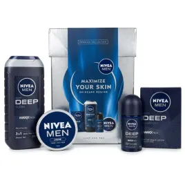 zestaw-kosmetykow-meskich-nivea-men-maximize-your-skin-krem-zel-woda-rollon