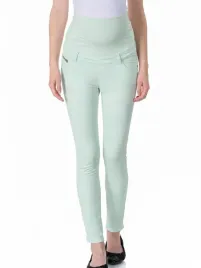 damskie-spodnie-ciazowe-z-miekkim-pasem-biale-bellybutton-maternity-r-42