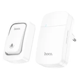 dzwonek-bezbateryjny-bezprzewodowy-230v-hoco-hi26-bialy