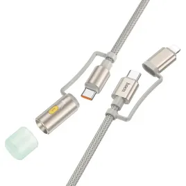 kabel-all-in-one-usb-c-lightning-do-usb-c-led-light-hoco-pd-3a-60w-12-m-u138-szary