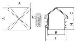 zaslepka-profila-koperta-100x100-mm-szara-5szt