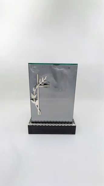 SOLARNY KWADRAT 3D 3,4KG 33CM SREBRO