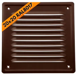 kratka-wentylacyjna-zewnetrzna-metalowa-brazowa-kominowa-z-siatka-20x20