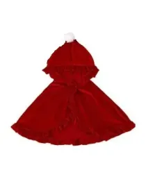 shein-czerwona-peleryna-z-pompomem-s07-86-92
