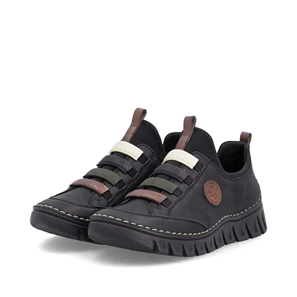 RIEKER półbuty, buty, sneakersy damskie czarne 57550 rozmiar 40