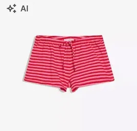 shorty-z-dzianiny-dresowej-z-elastycznym-pasem-bershka-rozowy-m