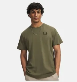 under-armour-ua-logo-embroidered-heavyweight-meska-koszulka-bawelna-zielona