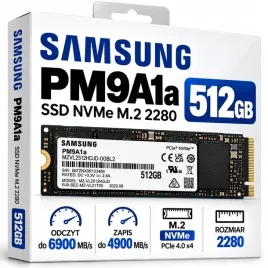 dysk-ssd-512gb-samsung-pm9a1a-oem-or-m-2-or-nvme-or-4-0x4-or-mzvl2512hdjd