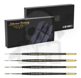green-stuff-premium-brush-set-gold-series-4-szt