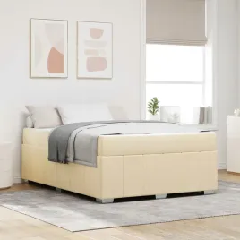 ramka-lozka-z-materacem-kremowy-140-x-200-cm-tkanina
