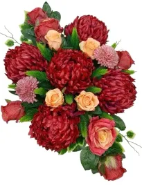 stroik-gesty-wiazanka-na-grob-cmentarz-roze-chryzantemy