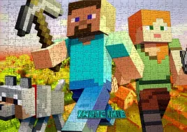 puzzle-minecraft-imie-pudelko-a4-110-el