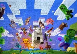 puzzle-minecraft-imie-pudelko-a4-110-el