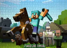 puzzle-minecraft-imie-pudelko-a4-110-el