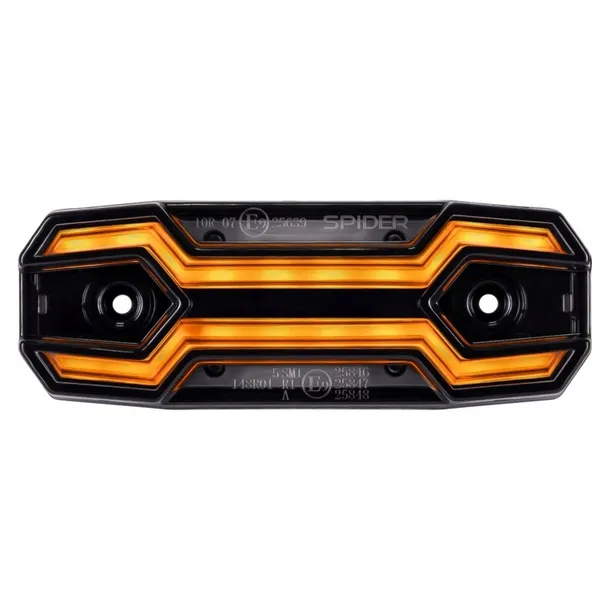 LAMPA OBRYSOWA LED X-SPIDER NEXO BOCZNA POMARAŃCZOWA 12/24V