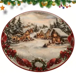 dywan-swiateczny-60-x-60-cm-okragly-mikolaj-czerwony-antyposlizgowy