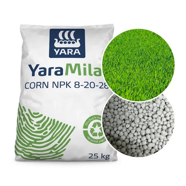 YaraMila Corn NPK 8-20-28 nawóz jesienny do trawnika granulat 25 kg