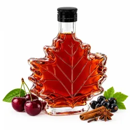 butelka-na-bimber-nalewki-250ml-szklana-ozdobna-lisc-klonu-butelki-szklane