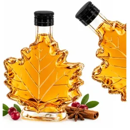 butelka-szklana-250ml-na-bimber-nalewki-likier-ozdobna-lisc-klonu-zakretka