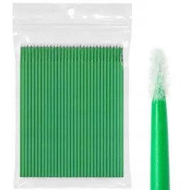 aplikatory-mikro-zielone-bezwlokienkowe-do-przedluzania-rzes-2mm-100szt