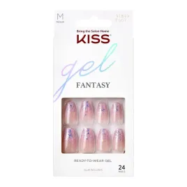 sztuczne-paznokcie-rozowy-nude-brokat-holo-kiss-gel-fantasy-m-24-szt
